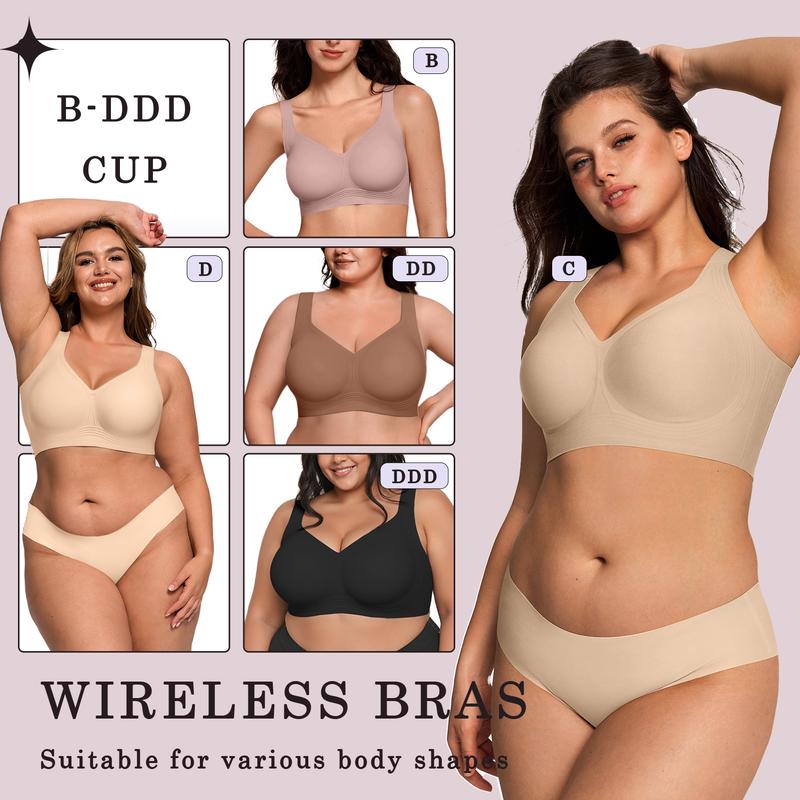 ✨LAST DAY BUY 1 GET 1 FREE🎁Jelly Wireless Bra💃 – Full Coverage, Ultra Soft & All-Day Comfort