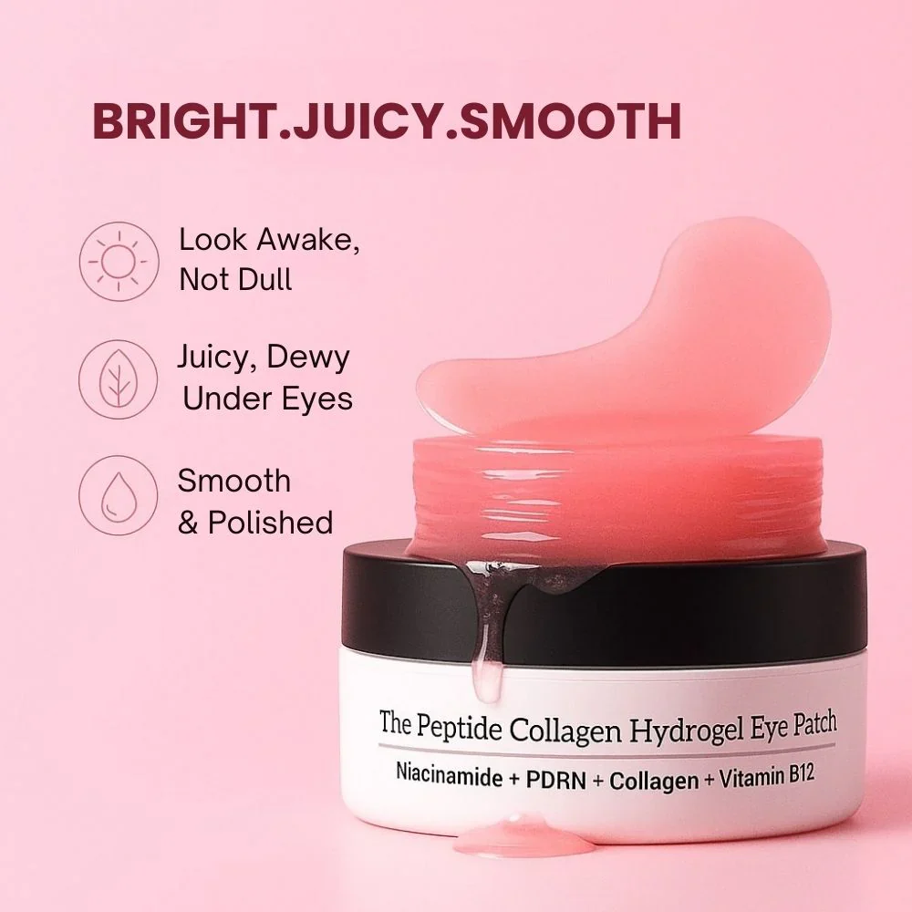 The Peptide Collagen Hydrogel Eye Patch (60 patches) | DEPUFFS UNDER-EYE BAGS IN JUST 10 MINUTES