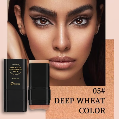 💥Dual-ended eraser foundation stick: long-lasting concealer and highlighter makeup tool for a perfect makeup look