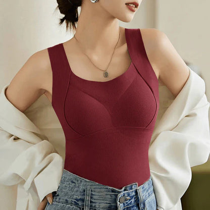 Womens Thermal Tank Tops With Built in Bra