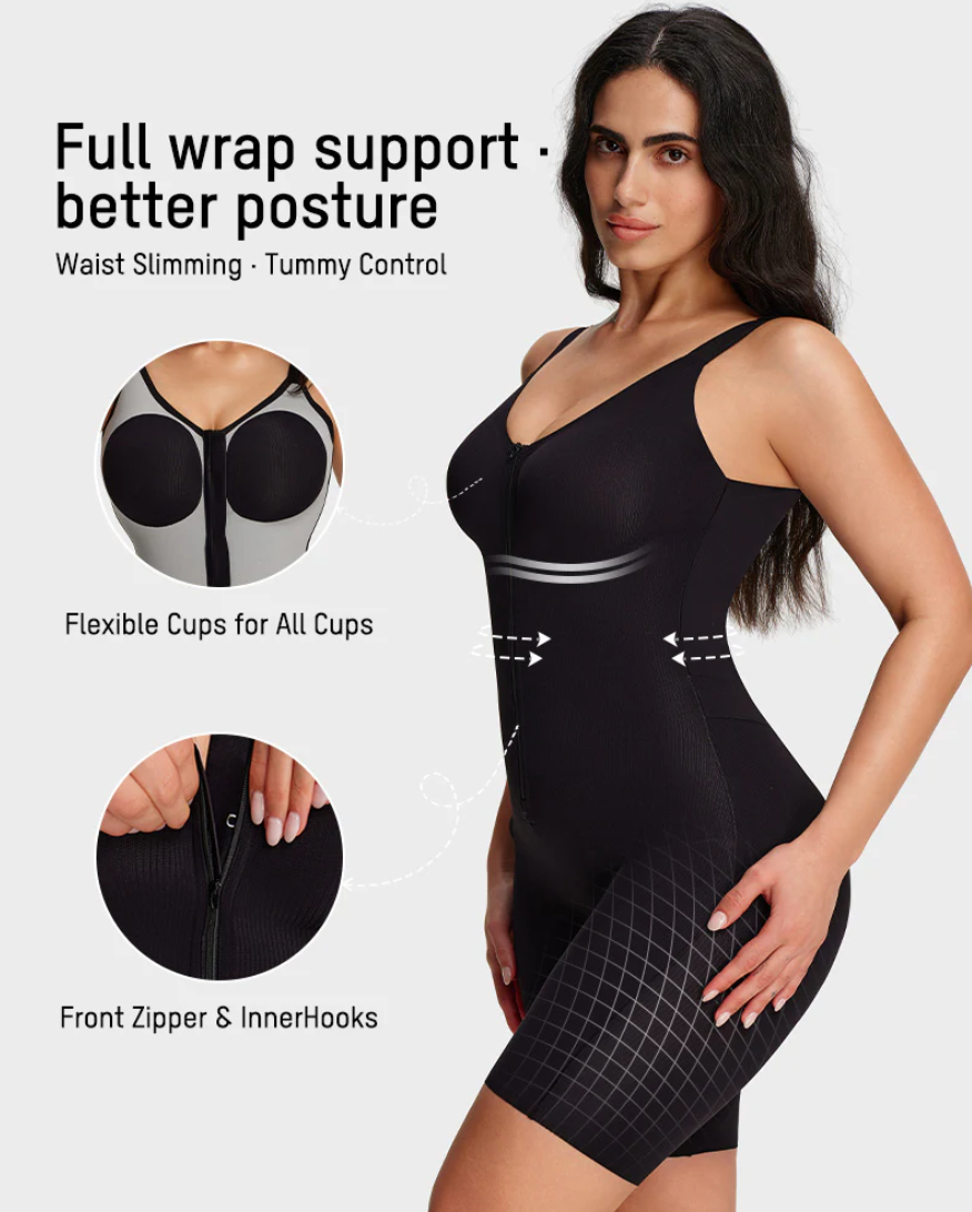 Easyslide™ AirWeave Sculpt Bodysuit "Snatch your waist without overheating, rolling, or bathroom drama."