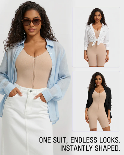 Easyslide™ AirWeave Sculpt Bodysuit "Snatch your waist without overheating, rolling, or bathroom drama."