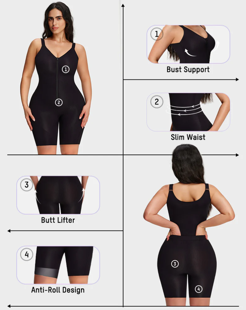 Easyslide™ AirWeave Sculpt Bodysuit "Snatch your waist without overheating, rolling, or bathroom drama."