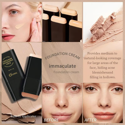 💥Dual-Ended Eraser Foundation Stick: Conceal & Highlight