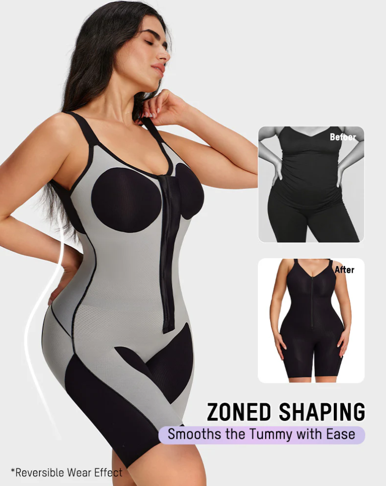 Easyslide™ AirWeave Sculpt Bodysuit "Snatch your waist without overheating, rolling, or bathroom drama."