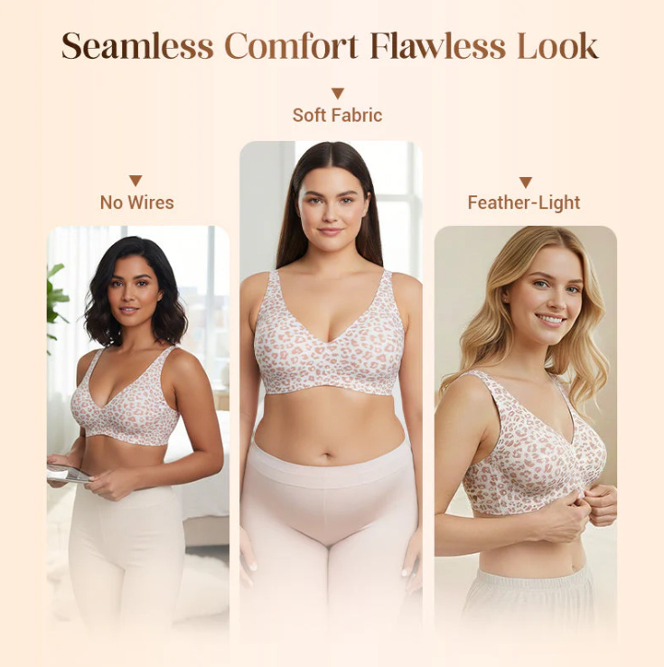💗LAST DAY SALE 50% OFF⚡50K+ SOLD!💕 Jelly Wireless Womens Comfortable Wireless Bras Push Up Bralettes Seamless Tshirts Bras Deep V Everyday Bras