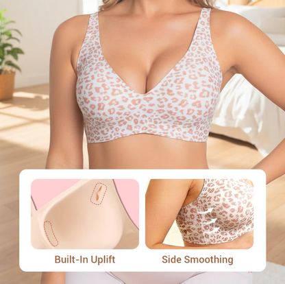 💗LAST DAY SALE 50% OFF⚡50K+ SOLD!💕 Jelly Wireless Womens Comfortable Wireless Bras Push Up Bralettes Seamless Tshirts Bras Deep V Everyday Bras