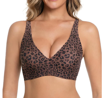 💗LAST DAY SALE 50% OFF⚡50K+ SOLD!💕 Jelly Wireless Womens Comfortable Wireless Bras Push Up Bralettes Seamless Tshirts Bras Deep V Everyday Bras