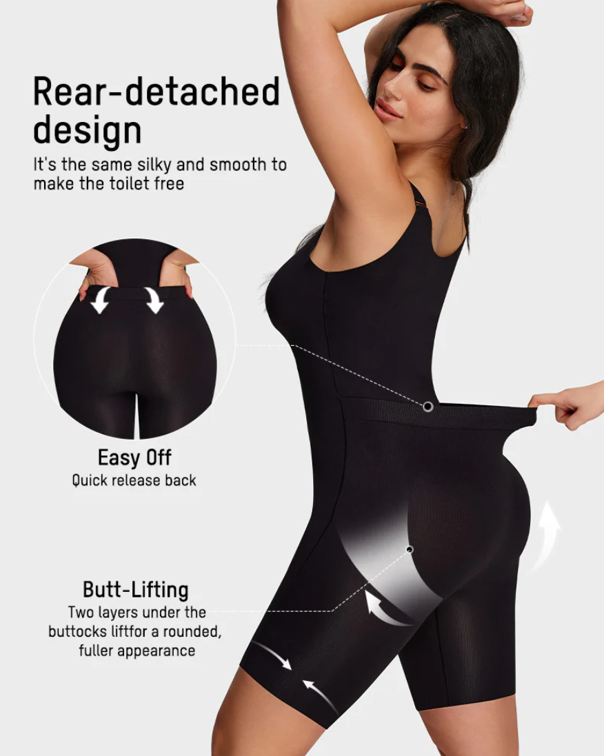 Easyslide™ AirWeave Sculpt Bodysuit "Snatch your waist without overheating, rolling, or bathroom drama."