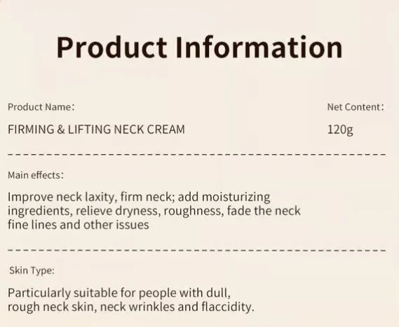🍃 Neck Firming Cream