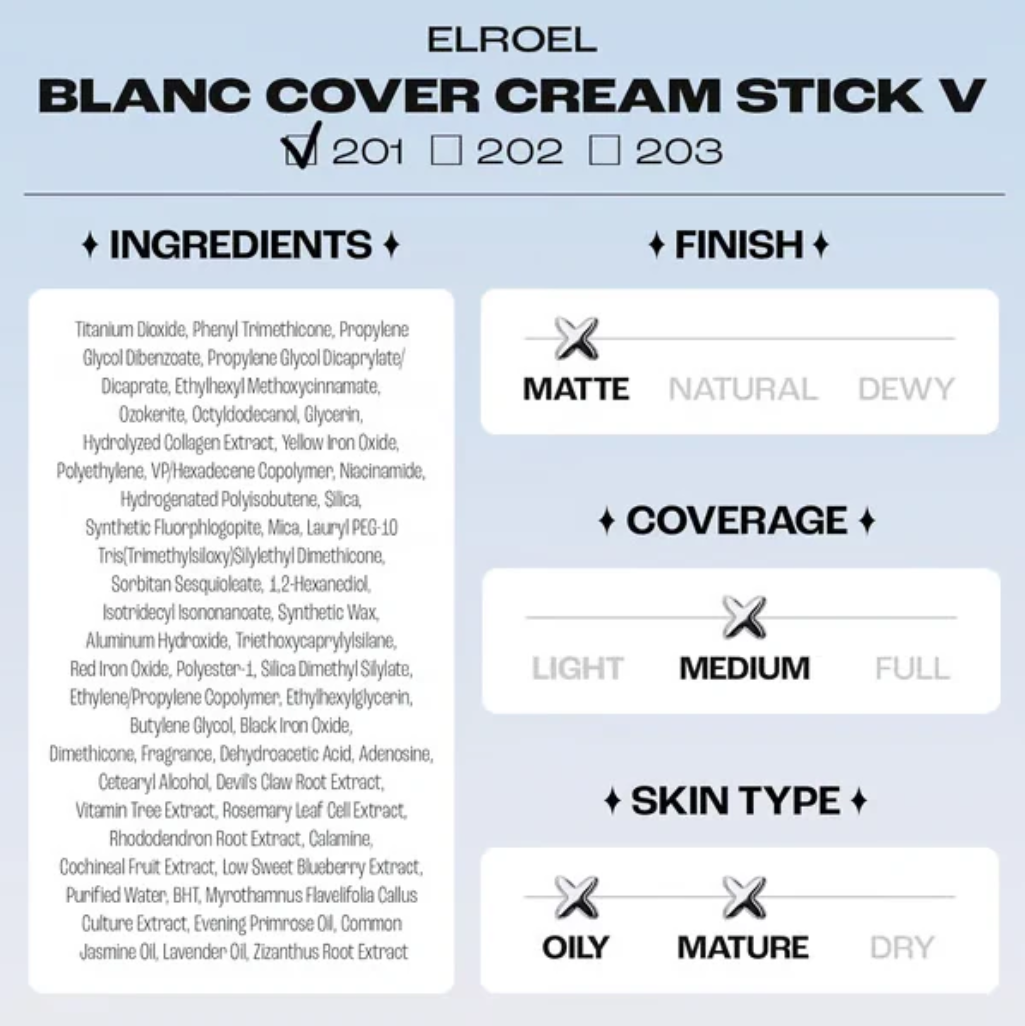 💥BUY 1 GET 1 FREE💥⏰💕🌟Cream Stick V White Korean Color-Changing Foundation Stick with Volufiline